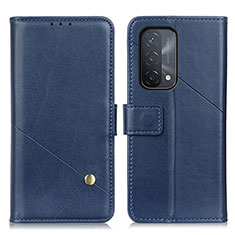 Funda de Cuero Cartera con Soporte Carcasa D04Y para Oppo A93 5G Azul