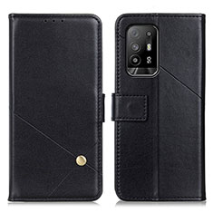 Funda de Cuero Cartera con Soporte Carcasa D04Y para Oppo A95 5G Negro