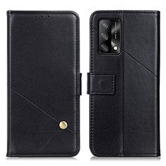 Funda de Cuero Cartera con Soporte Carcasa D04Y para Oppo Reno6 Lite Negro