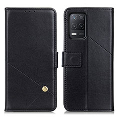 Funda de Cuero Cartera con Soporte Carcasa D04Y para Realme 8 5G Negro