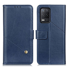 Funda de Cuero Cartera con Soporte Carcasa D04Y para Realme 9 5G India Azul