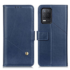 Funda de Cuero Cartera con Soporte Carcasa D04Y para Realme Narzo 30 5G Azul