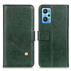 Funda de Cuero Cartera con Soporte Carcasa D04Y para Realme Q5 Pro 5G Verde