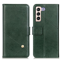 Funda de Cuero Cartera con Soporte Carcasa D04Y para Samsung Galaxy S21 FE 5G Verde