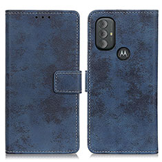 Funda de Cuero Cartera con Soporte Carcasa D05Y para Motorola Moto G Play (2023) Azul