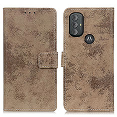 Funda de Cuero Cartera con Soporte Carcasa D05Y para Motorola Moto G Play (2023) Caqui