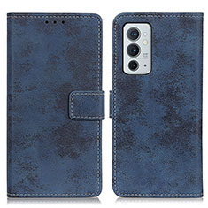 Funda de Cuero Cartera con Soporte Carcasa D05Y para OnePlus 9RT 5G Azul