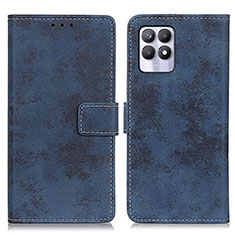 Funda de Cuero Cartera con Soporte Carcasa D05Y para Realme 8i Azul