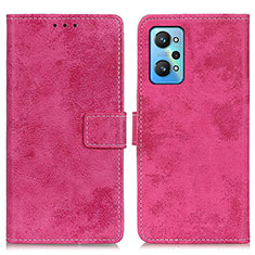 Funda de Cuero Cartera con Soporte Carcasa D05Y para Realme GT Neo 3T 5G Rosa Roja