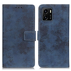 Funda de Cuero Cartera con Soporte Carcasa D05Y para Vivo Y01 Azul