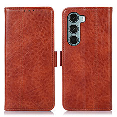 Funda de Cuero Cartera con Soporte Carcasa D06Y para Motorola Moto Edge S30 5G Marron