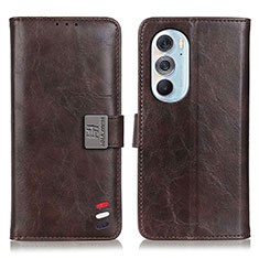 Funda de Cuero Cartera con Soporte Carcasa D06Y para Motorola Moto Edge X30 5G Marron