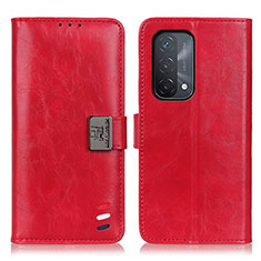 Funda de Cuero Cartera con Soporte Carcasa D06Y para OnePlus Nord N200 5G Rojo