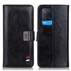 Funda de Cuero Cartera con Soporte Carcasa D06Y para Oppo A54 4G Negro