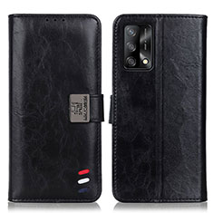 Funda de Cuero Cartera con Soporte Carcasa D06Y para Oppo A74 4G Negro