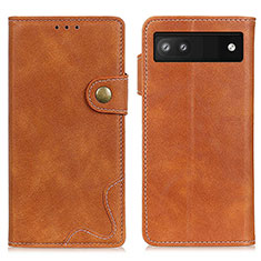 Funda de Cuero Cartera con Soporte Carcasa D07Y para Google Pixel 7a 5G Marron