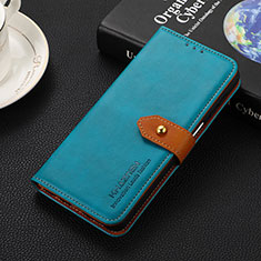 Funda de Cuero Cartera con Soporte Carcasa D07Y para Google Pixel 8a 5G Cian