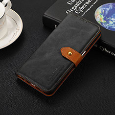 Funda de Cuero Cartera con Soporte Carcasa D07Y para Huawei Honor X5 Plus Negro