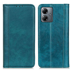 Funda de Cuero Cartera con Soporte Carcasa D07Y para Motorola Moto G14 Azul Cielo