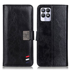 Funda de Cuero Cartera con Soporte Carcasa D07Y para Realme Narzo 50 4G Negro