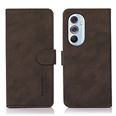 Funda de Cuero Cartera con Soporte Carcasa D08Y para Motorola Moto Edge 30 Pro 5G Marron