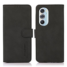 Funda de Cuero Cartera con Soporte Carcasa D08Y para Motorola Moto Edge 30 Pro 5G Negro