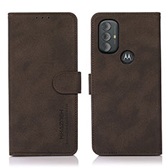 Funda de Cuero Cartera con Soporte Carcasa D08Y para Motorola Moto G Play (2023) Marron