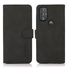 Funda de Cuero Cartera con Soporte Carcasa D08Y para Motorola Moto G Play Gen 2 Negro