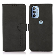 Funda de Cuero Cartera con Soporte Carcasa D08Y para Motorola Moto G41 Negro