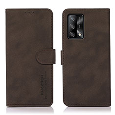 Funda de Cuero Cartera con Soporte Carcasa D08Y para Oppo A74 4G Marron