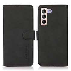 Funda de Cuero Cartera con Soporte Carcasa D08Y para Samsung Galaxy S21 5G Negro