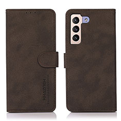 Funda de Cuero Cartera con Soporte Carcasa D08Y para Samsung Galaxy S23 5G Marron