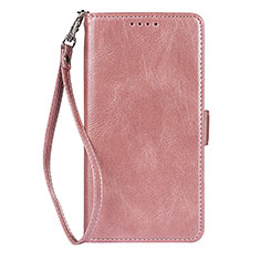 Funda de Cuero Cartera con Soporte Carcasa D09T para Samsung Galaxy S22 Plus 5G Oro Rosa