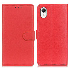 Funda de Cuero Cartera con Soporte Carcasa D09Y para Samsung Galaxy A23e 5G Rojo