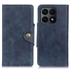 Funda de Cuero Cartera con Soporte Carcasa D10Y para Huawei Honor X8a 4G Azul