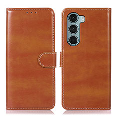 Funda de Cuero Cartera con Soporte Carcasa D10Y para Motorola Moto Edge S30 5G Marron