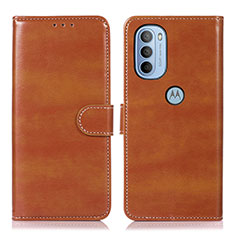 Funda de Cuero Cartera con Soporte Carcasa D10Y para Motorola Moto G41 Marron