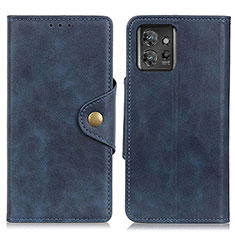 Funda de Cuero Cartera con Soporte Carcasa D10Y para Motorola ThinkPhone 5G Azul