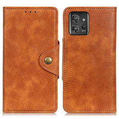 Funda de Cuero Cartera con Soporte Carcasa D10Y para Motorola ThinkPhone 5G Marron