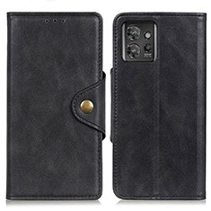 Funda de Cuero Cartera con Soporte Carcasa D10Y para Motorola ThinkPhone 5G Negro