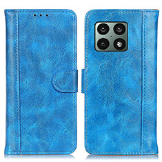 Funda de Cuero Cartera con Soporte Carcasa D10Y para OnePlus 10 Pro 5G Azul