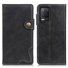 Funda de Cuero Cartera con Soporte Carcasa D10Y para Realme 8 5G Negro