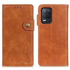 Funda de Cuero Cartera con Soporte Carcasa D10Y para Realme 9 5G India Marron