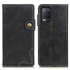 Funda de Cuero Cartera con Soporte Carcasa D10Y para Realme 9 5G India Negro