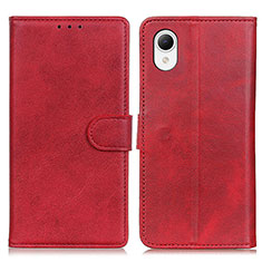 Funda de Cuero Cartera con Soporte Carcasa D10Y para Samsung Galaxy A23 5G SC-56C Rojo