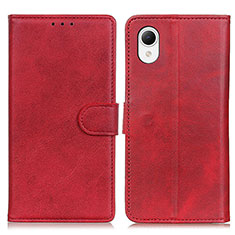 Funda de Cuero Cartera con Soporte Carcasa D10Y para Samsung Galaxy A23e 5G Rojo