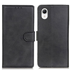 Funda de Cuero Cartera con Soporte Carcasa D10Y para Samsung Galaxy A23s Negro