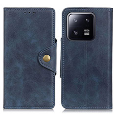 Funda de Cuero Cartera con Soporte Carcasa D10Y para Xiaomi Mi 13 Pro 5G Azul