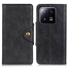 Funda de Cuero Cartera con Soporte Carcasa D10Y para Xiaomi Mi 13 Pro 5G Negro