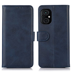 Funda de Cuero Cartera con Soporte Carcasa D10Y para Xiaomi Poco M5 4G Azul